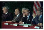International Officials With Headphones at the Dayton Peace Accords by Dayton Daily News and Jan Underwood