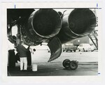Sargent Charles Newbanks Working on the Engine of a B-1A by Dayton Daily News and Bill Waugh