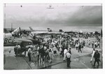 Visitors Roaming Along the Flight Line Viewing Planes by Dayton Daily News and George E. Adams
