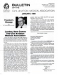 Bulletin - January, 1989 by Civil Aviation Medical Association