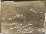 Aerial view of damage to Reville