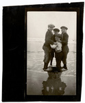 Four children on beach