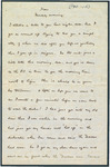 Letter, Undated #20, Katharine Wright to Henry J. Haskell