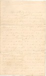 Letter from William McKinney to His Cousin, Written on February 14, circa 1862