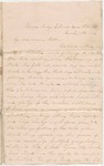 Letter from William McKinney to His Cousin Martha McKinney, March 10, 1862