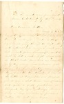 Letter from William McKinney to His Cousin Martha McKinney, October 4, 1862