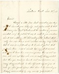 Letter from William McKinney to His Cousin Martha McKinney, June 24, 1863