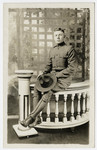 Postcard of Donald M. Wallace Seated