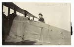 Mechanic Charles Irwin seated in DH-4 by Wilbur F.H. Bigelow Sr.