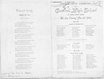 Central High School Commencement Program, Class of 1891 (Reproduction), Page 1 of 2
