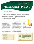 WSU Research News, Spring 2013 by Office of Research and Sponsored Programs, Wright State University