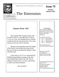 The Extension Newsletter, Issue 75, Summer Quarter 2012